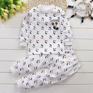 Baby Girl Cartoon Cat Pattern Pink Outfit